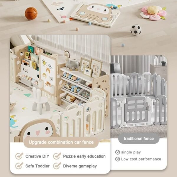 Playpen carrito beige (Agotado) - Imagen 3