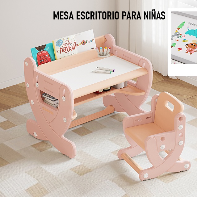 Mesa escritorio Regulable con tablero 2 en 1 - Imagen 2