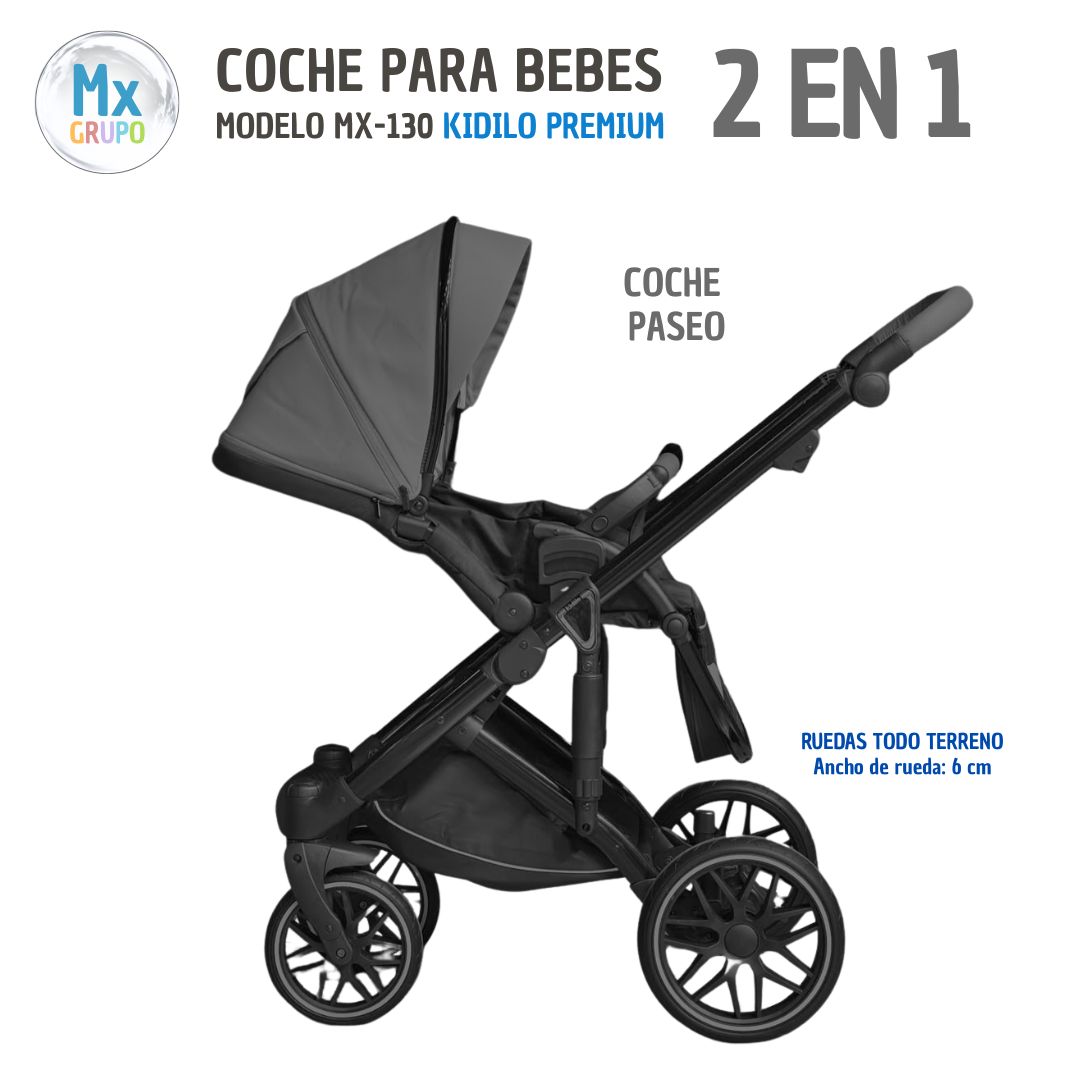 Coche para bebe Mx 130 Kidilo 2en1 Premium - Imagen 3