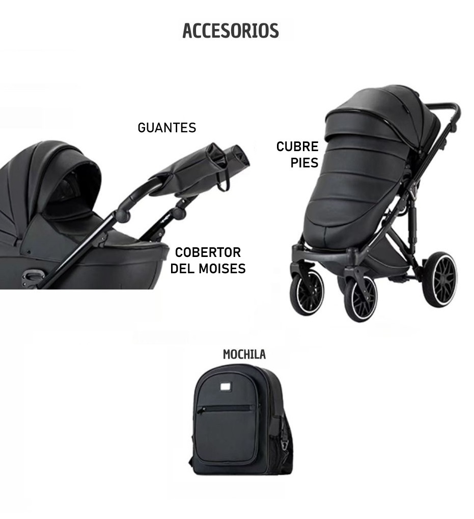 Coche para bebe Mx 130 Kidilo 2en1 Premium - Imagen 4