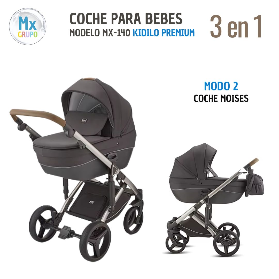 Coche para bebe Mx 140 Kidilo 3en1 Premium - Imagen 3