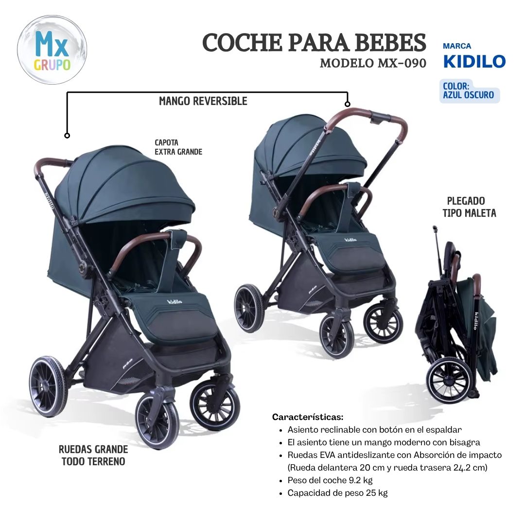 Coche para bebe MX 090 kidilo - Imagen 3