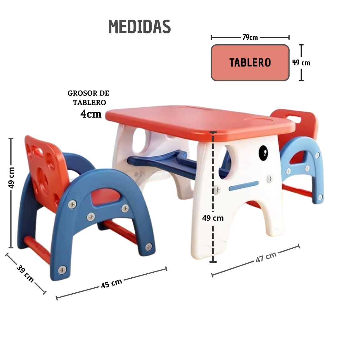 Mesa escritorio Mx-009 Doble silla - Imagen 3