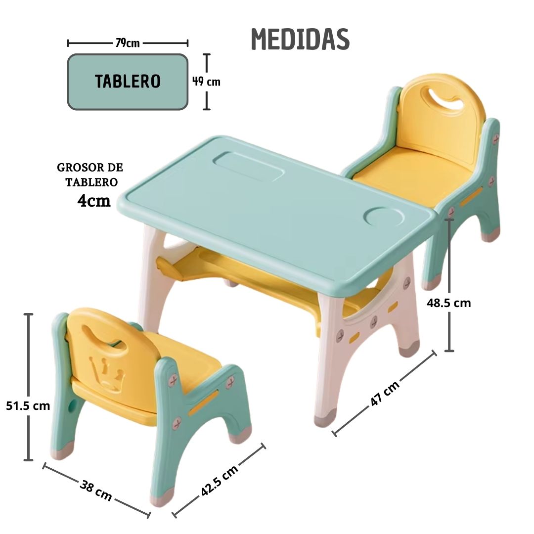 Mesa escritorio Mx-008 Doble silla - Imagen 2