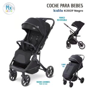 Coche para bebe Kidilo K202F Negro