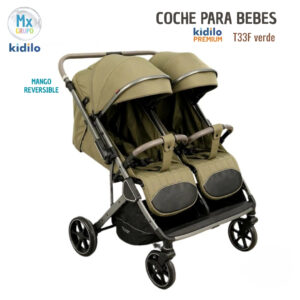 Coche Gemelar para bebes Kidilo T33F